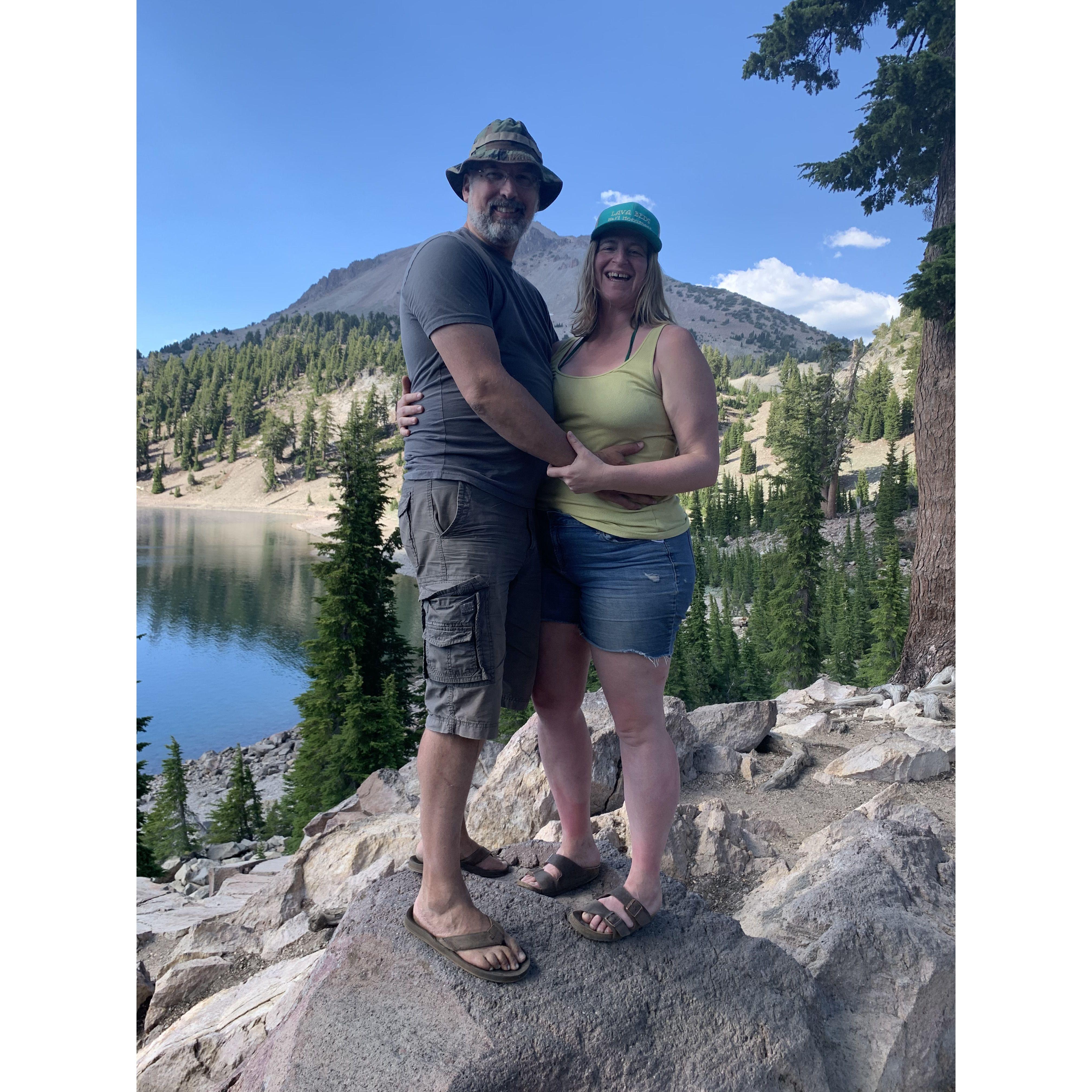 At Lassen in California on our Great Van Trip!