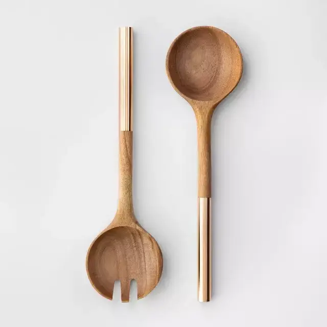 Cravings by Chrissy Teigen 2pc Acacia Wood Salad Serving Set