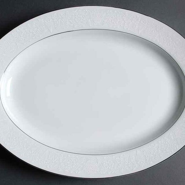 Lovelace 14" Oval Serving Platter by Crown Victoria