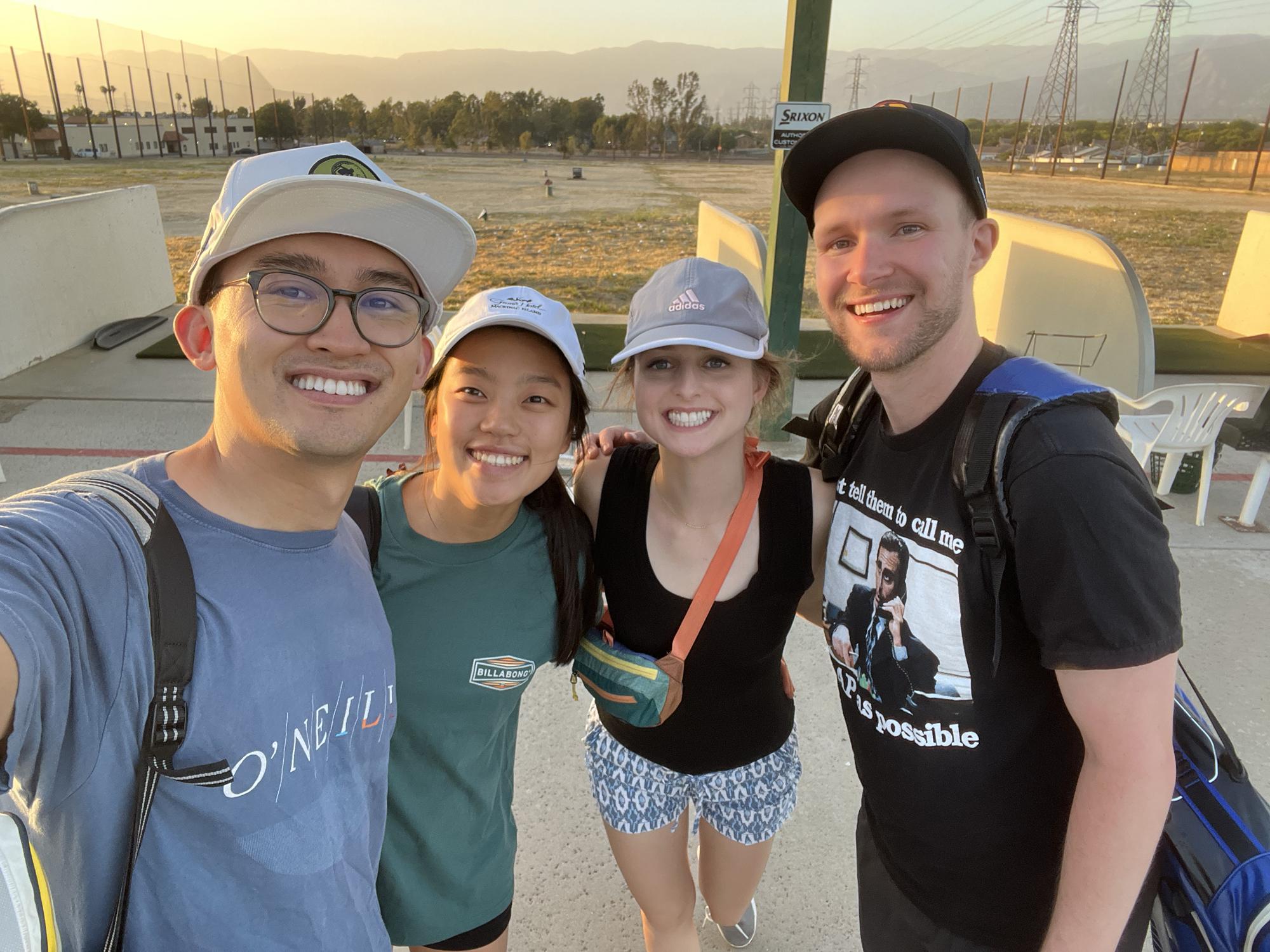 Golfing with Will and Julia!