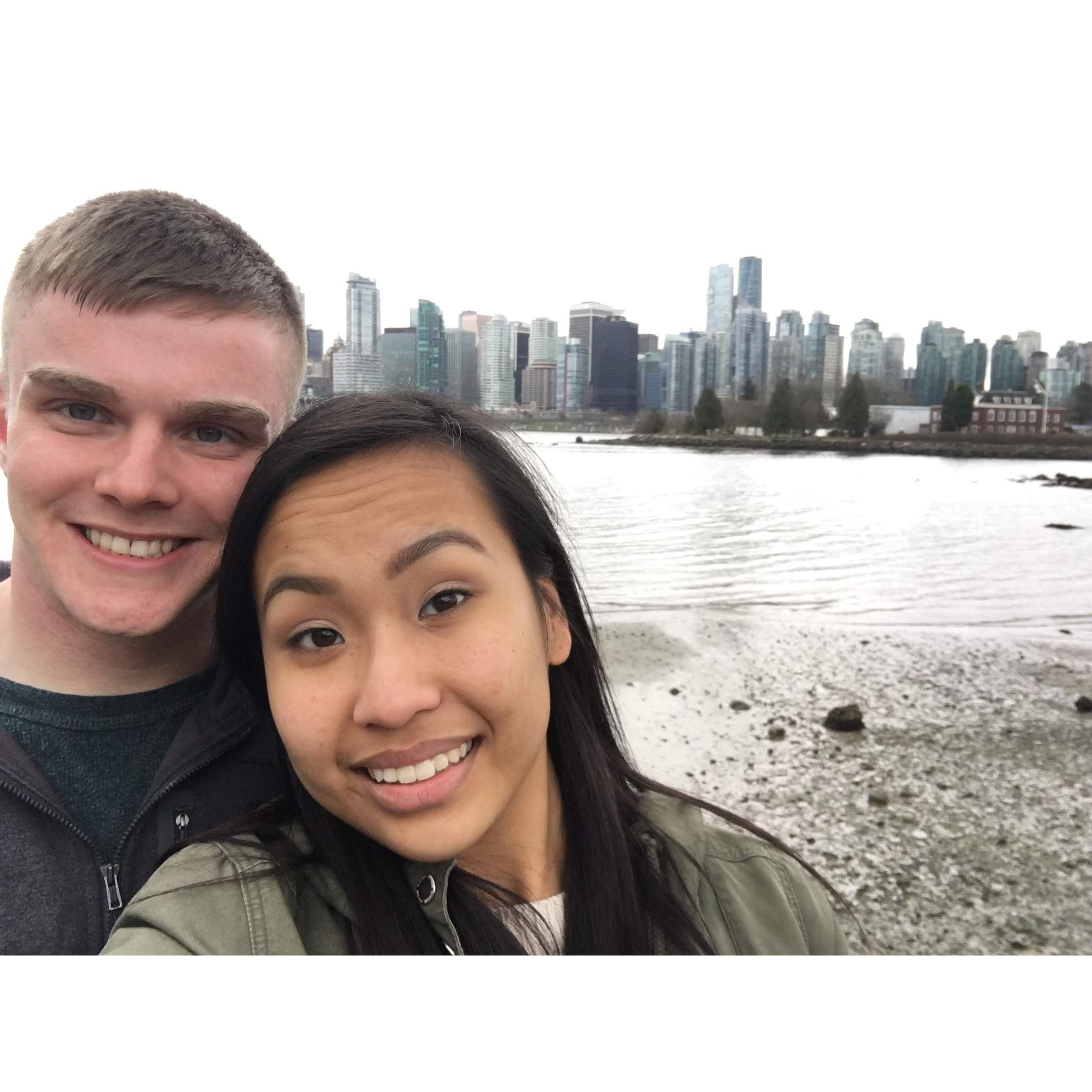 First trip together to Vancouver, Canada. (March 2017)