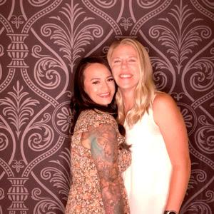 Photo booth at our friends' wedding in June 2022.