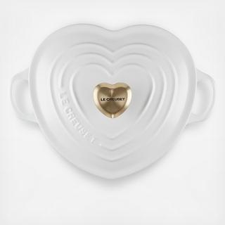 Shallow Heart Cocotte with Heart Knob