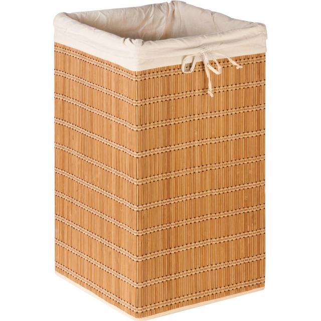 Honey-Can-Do Bamboo Wicker Square Hamper