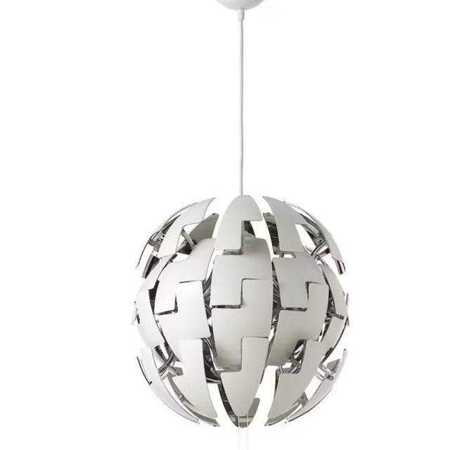Ikea Ps 2014 Pendant Lamp, White, Silver Color 003.114.98