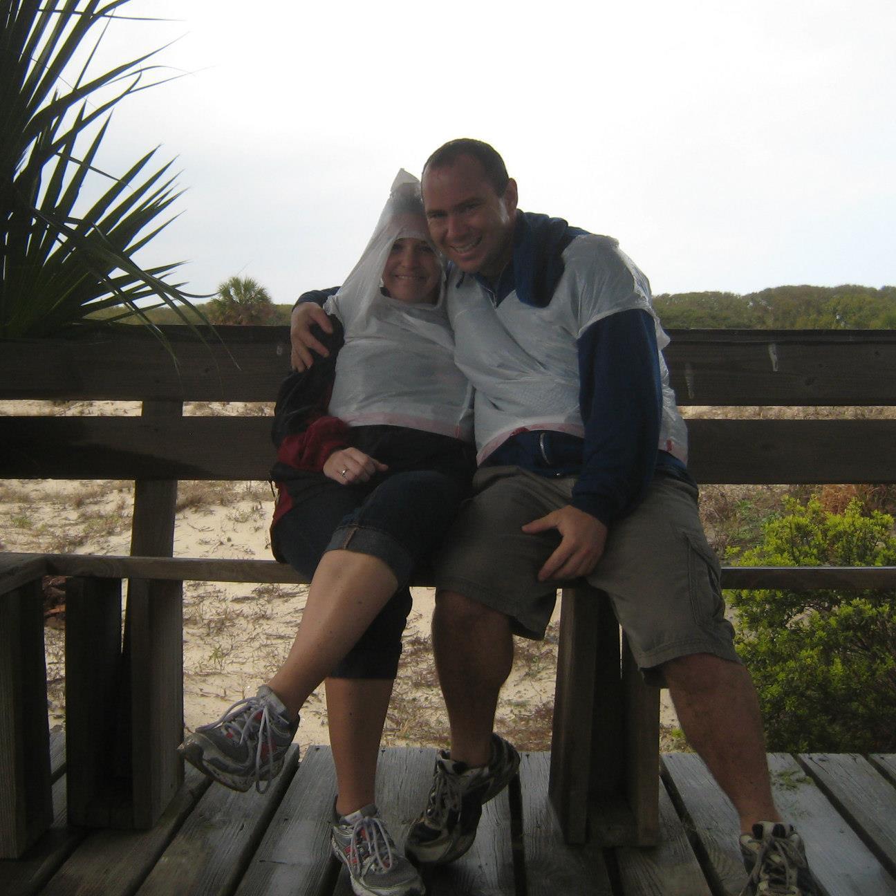 Cumberland Island, Georgia. We were exploring this island when it started to rain.