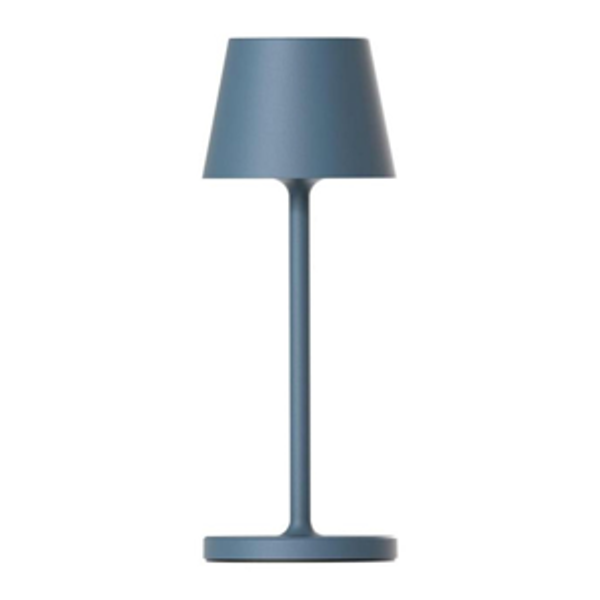 mooas Cordless Table Lamp, Small Portable Rechargeable LED Desk Lamps, 3 Colors Stepless Dimming-Touch Mood Night Light for Reading Bedroom Livingroom Café Office Camping ⌀2.95x7.87(Midnight Blue)