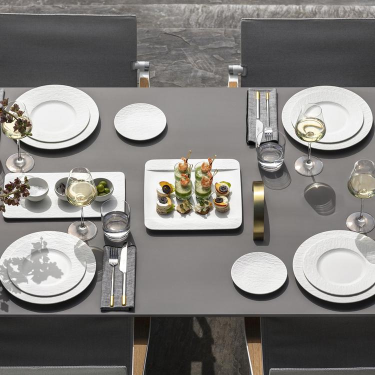Villeroy & Boch, Manufacture Rock 4-Piece Dip Bowl & Tray Set | Zola