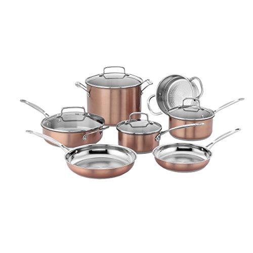 Cuisinart CSS-11BU Chef's Classic Stainless Cookware Set, Medium, Copper