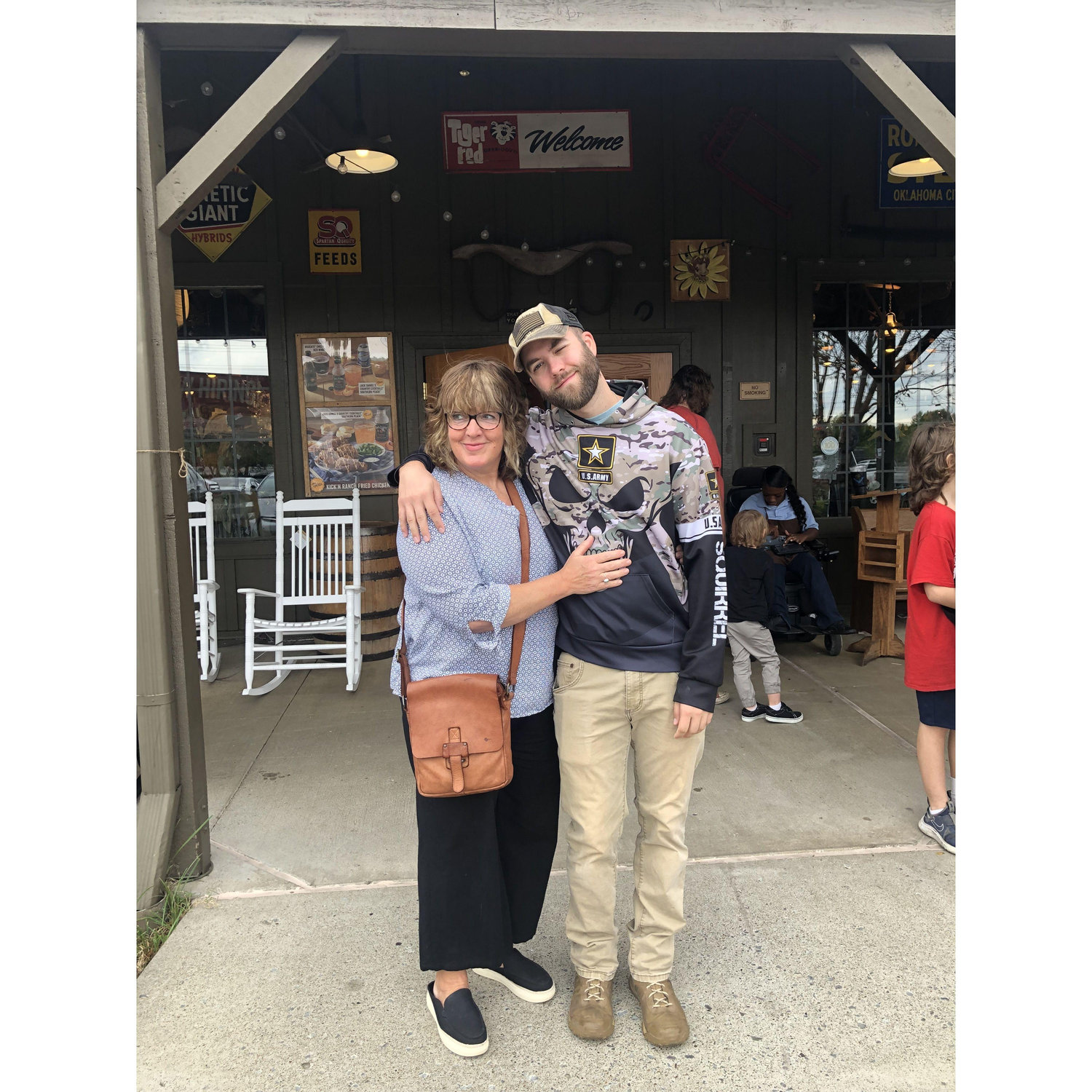 One of the first times Jessica got to meet Nick's mom. Look at these two!