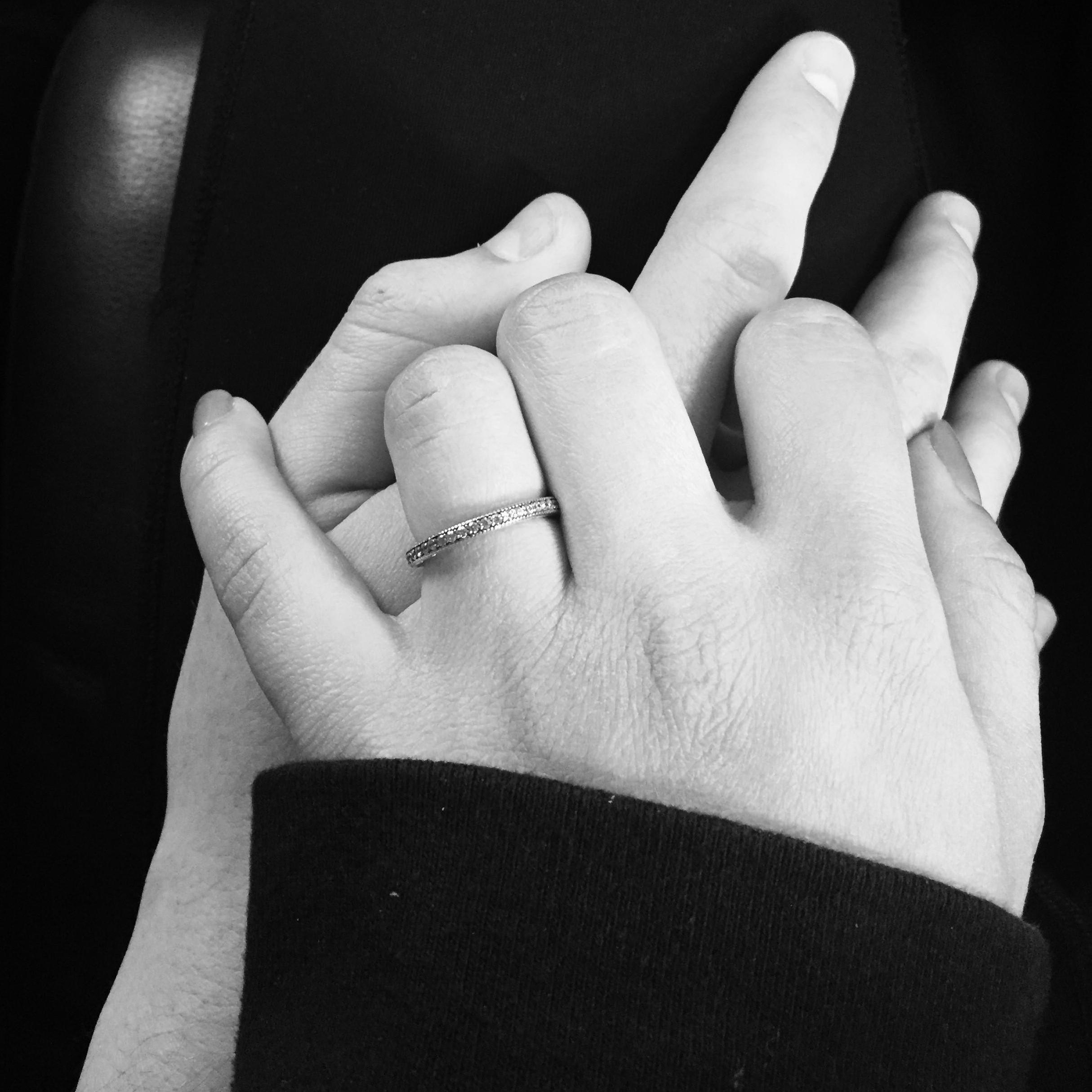 Freshly engaged, March 2017.
