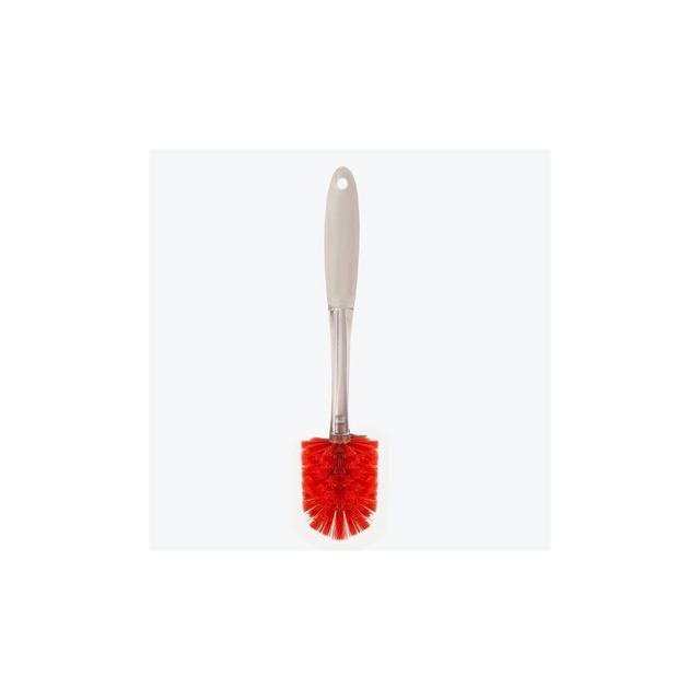 Bright Box Bottle & Glass Brush - Red
