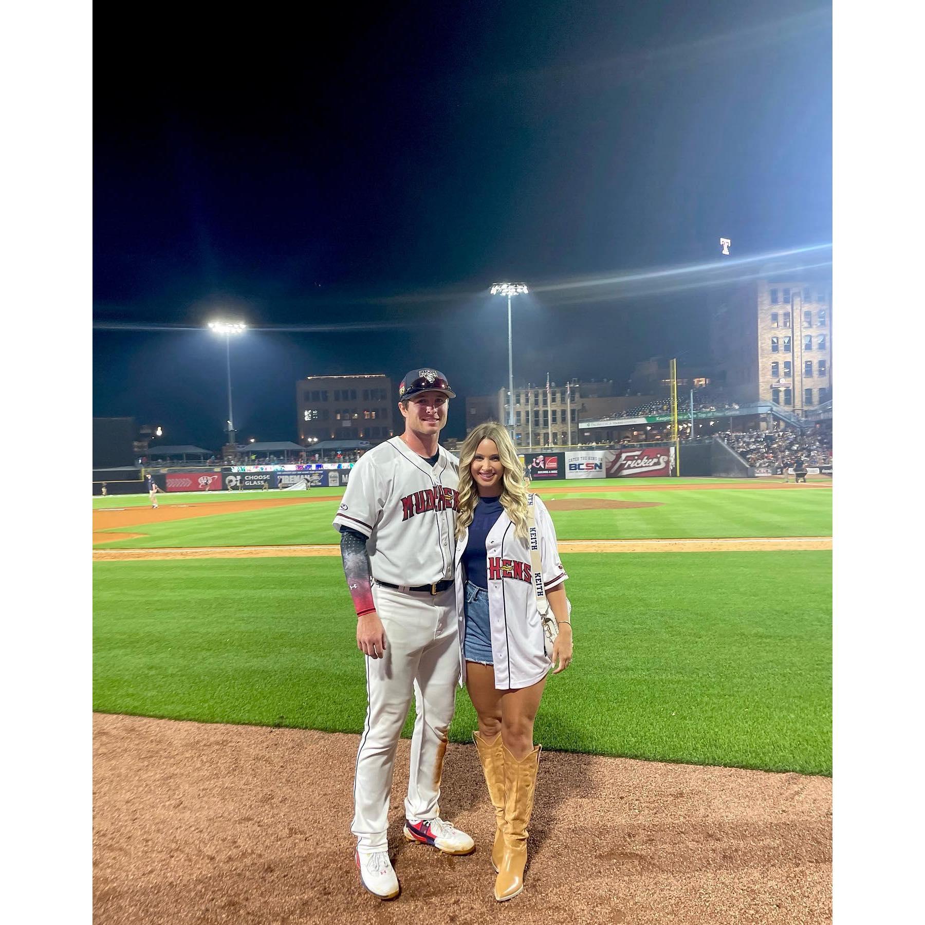 This is when Colt played Triple A ball for the Toledo Mudhens.