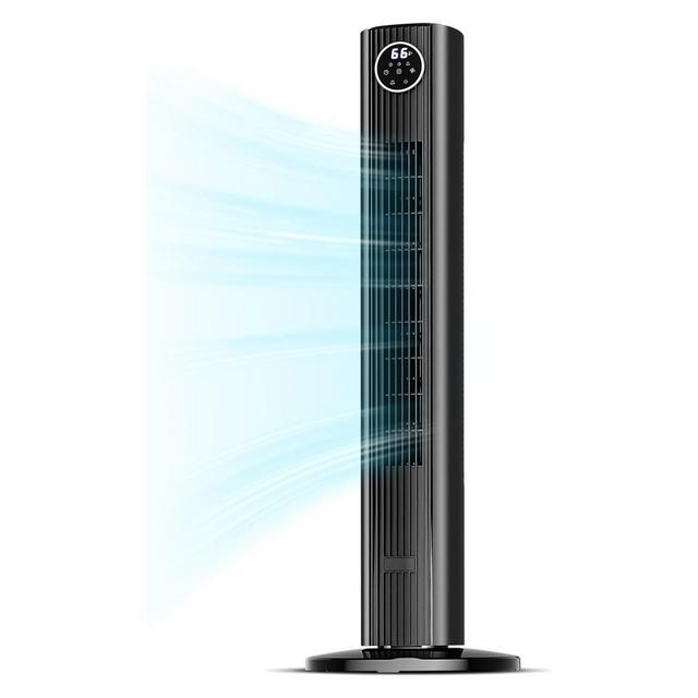 ZAFRO Tower Fan for Bedroom, Standing Bladeless Fan that Blows Cold Air for Home, 85¡ã Oscillating Quiet Cooling Floor Fans with Remote,