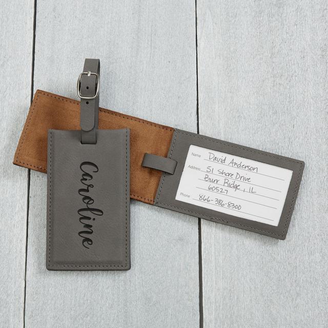 Personalized Leatherette Luggage Tag