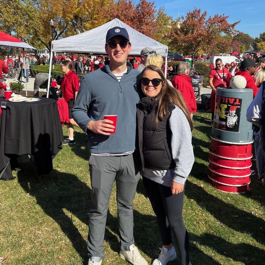 Fall 2022 | Attending football games in Columbus in neutral colors