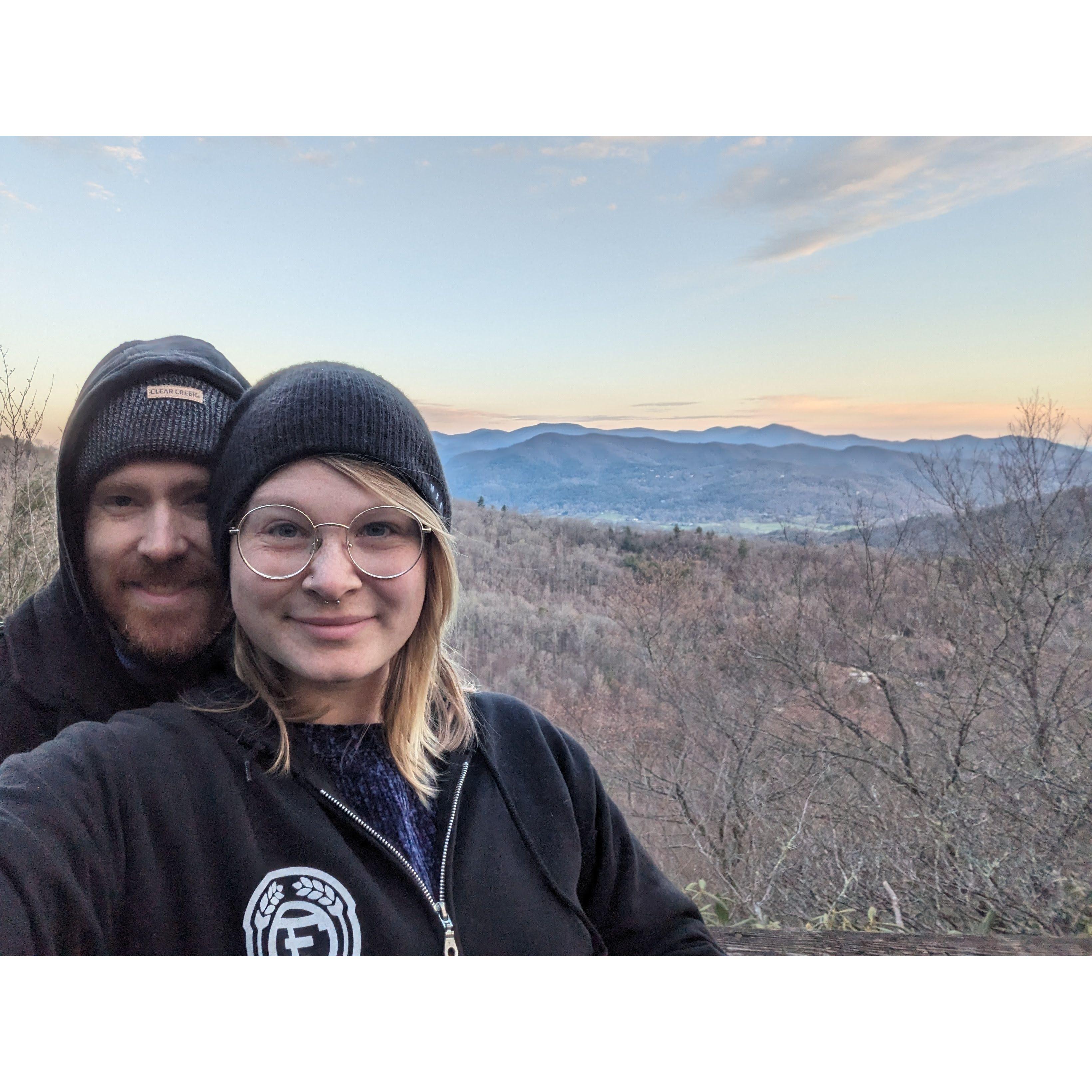 We love camping together. This is the camping trip we took in Georgia with Kevin's brother and his family the week after we got engaged.