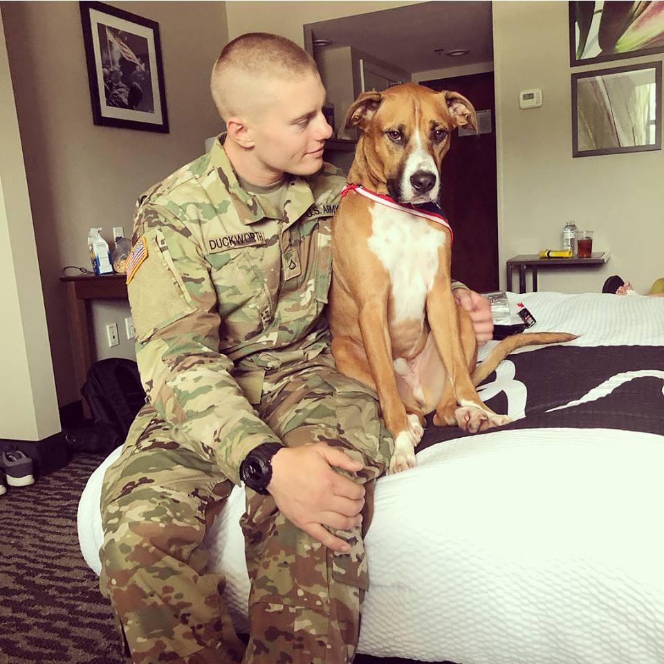 I surprised Brian with Max, our dog during Family Weekend, 2018