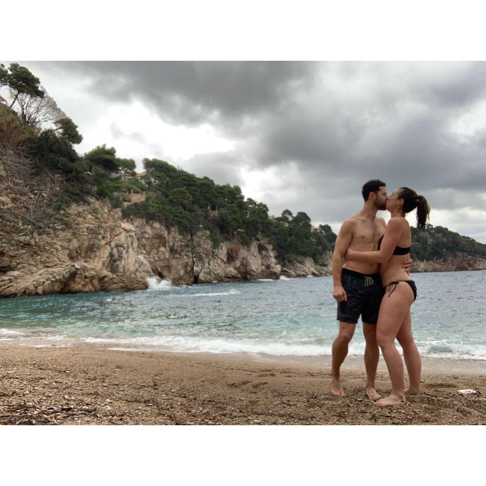 In December 2022 we made it to Croatia and went for a dunk in the Adriatic Sea