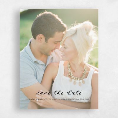 Blue Wedding Save the Date - Camarillo Portrait