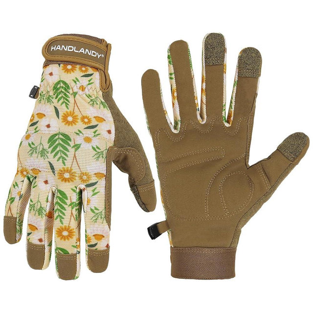 HANDLANDY Women Safety Work Gloves Utility Touch Screen Working Grip Glove for Yardwork Gardening Breathable Mechanic Gloves