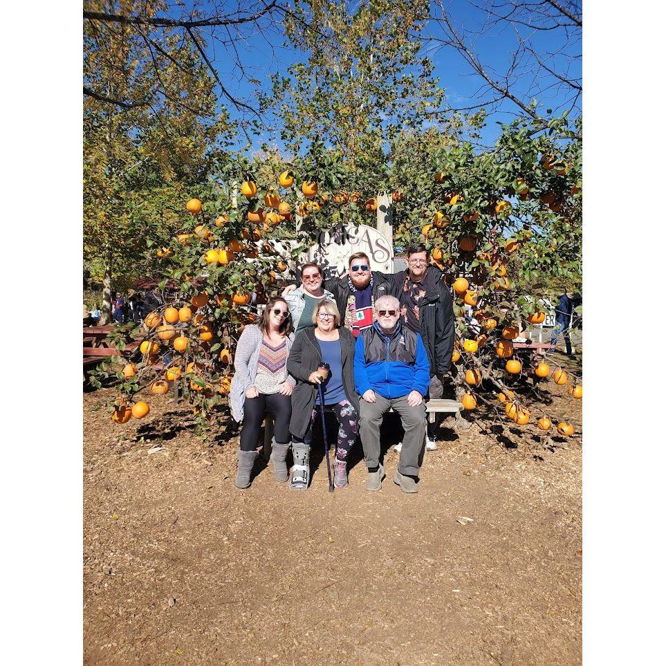 Annual apple-picking trip with family!