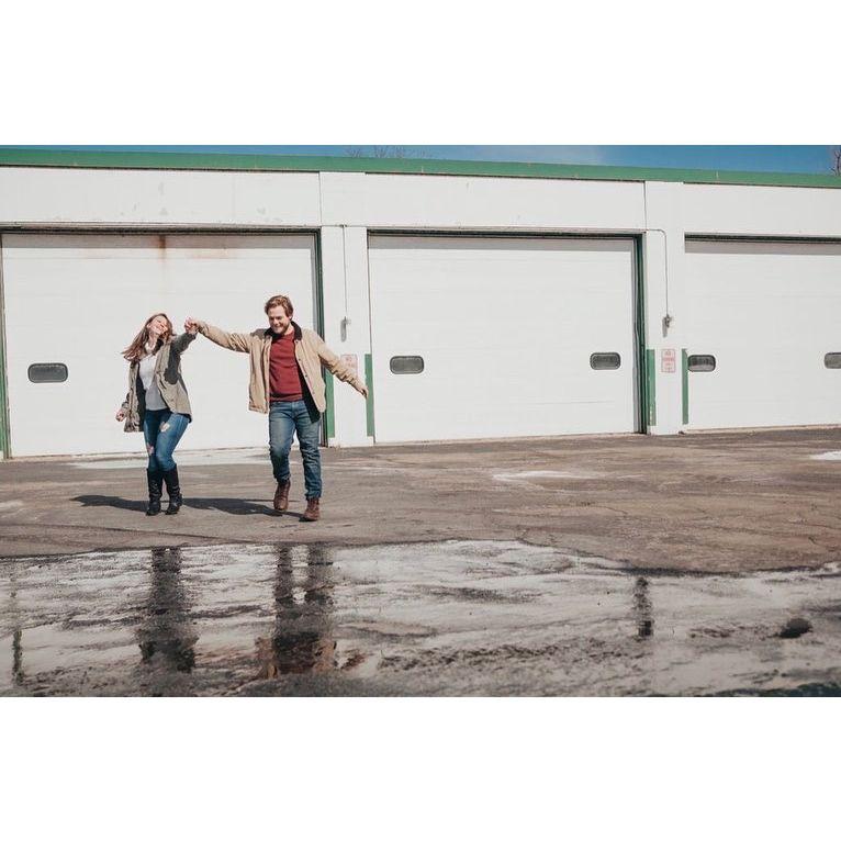We love to swing dance and throw each other around in general! While this isn't a photo of us swing dancing, it does show off our skills!