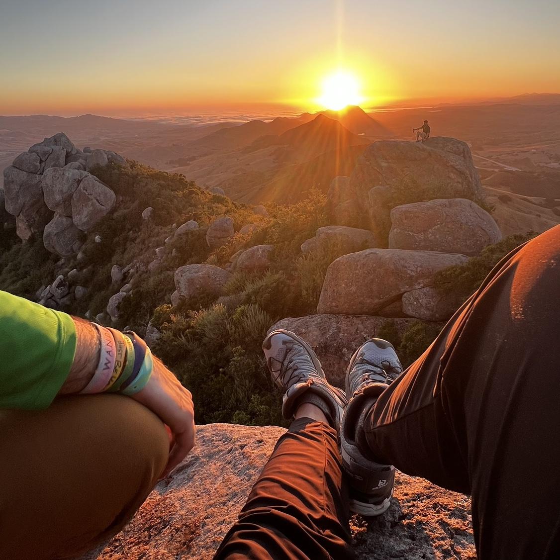 Sunset after hiking in SLO