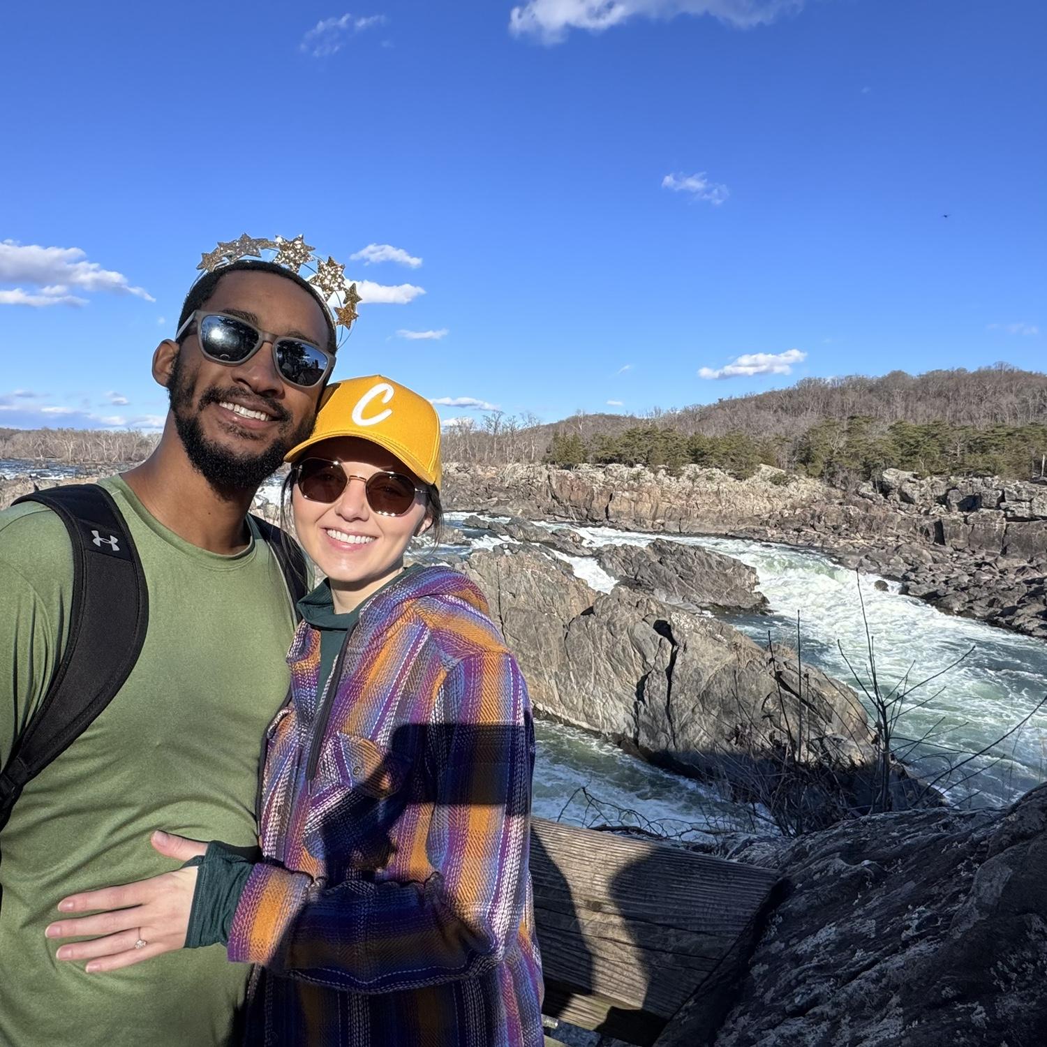 A birthday hike requires a birthday crown - Great Falls Park was a beaut in December, but nothing shined quite as bright as the star studded birthday boy 😉 (Happy BDay, Justin!).