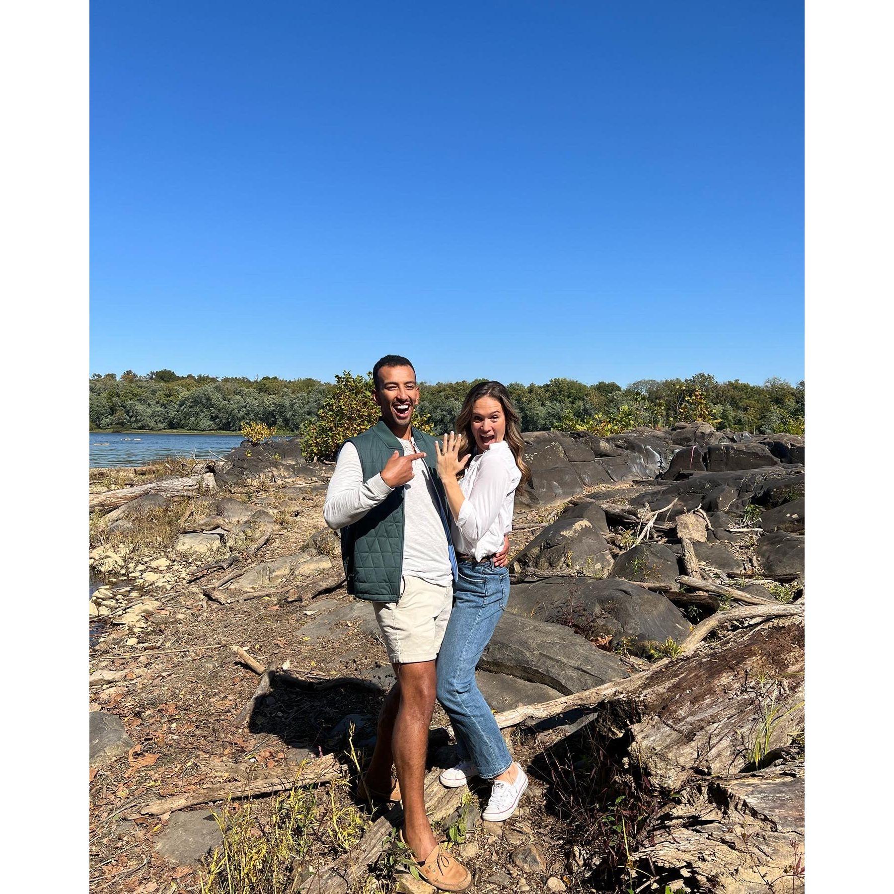 When we got engaged!!!! October 2022.