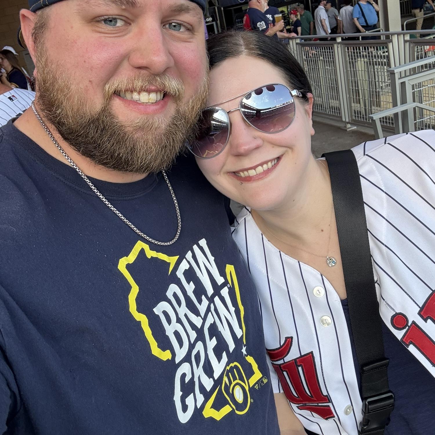 Twins/Brewers game in Minneapolis