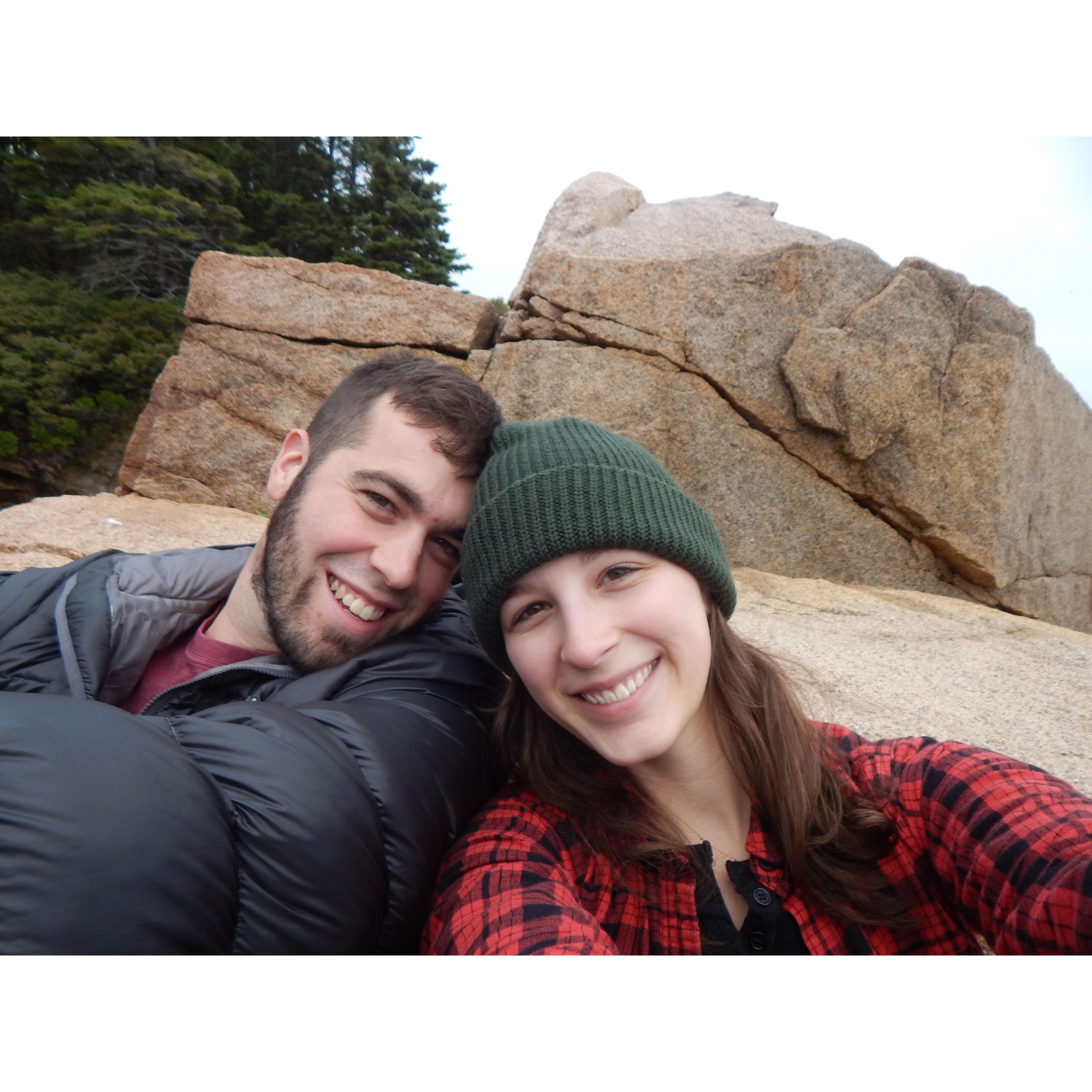 Our first trip together was to Acadia National Park!