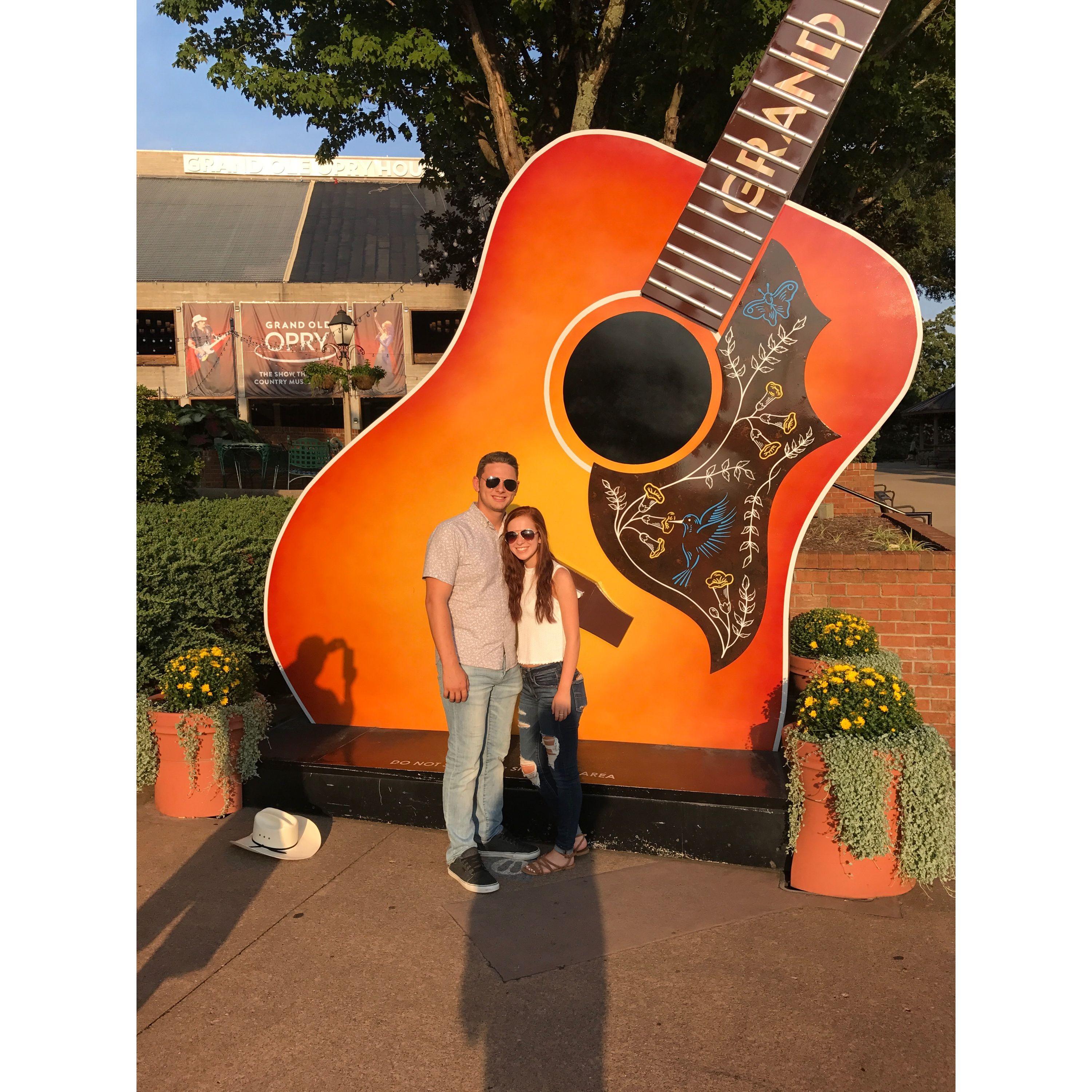 Our first time in Nashville.