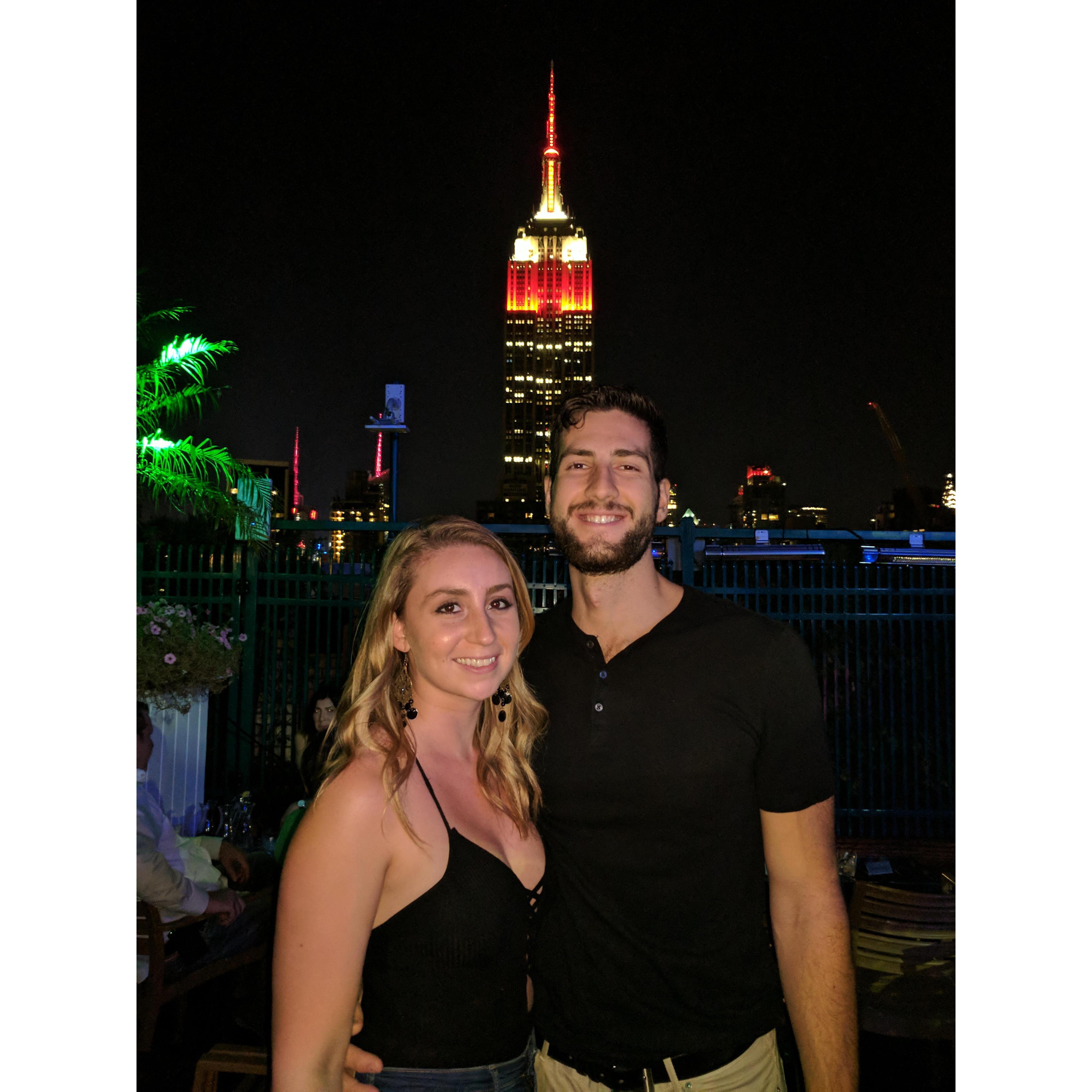 Our first picture as a couple! NYC Sept 2017