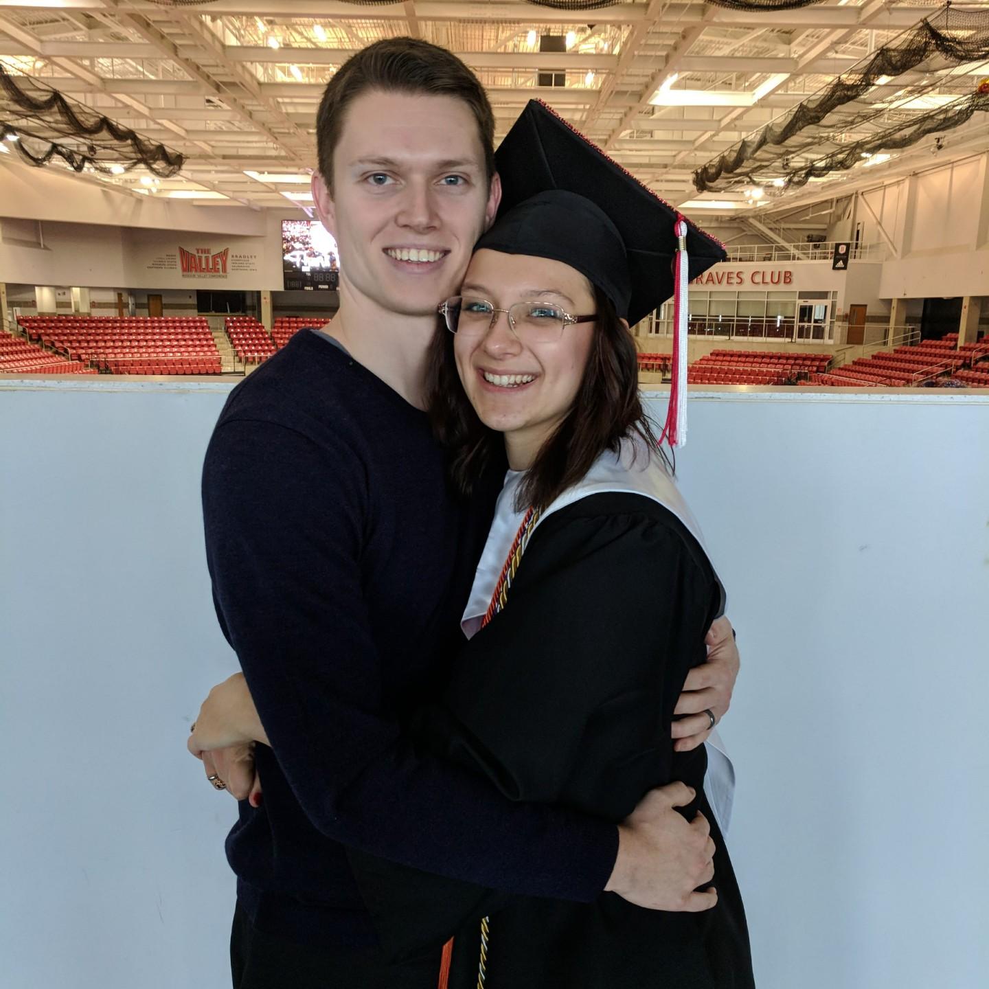 Samantha's graduation, Bradley University Mechanical Engineer, December 2017