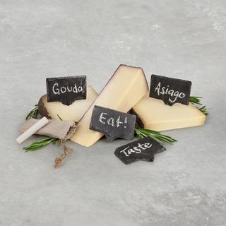 Rustic Farmhouse Slate Cheese Markers, Set of 4