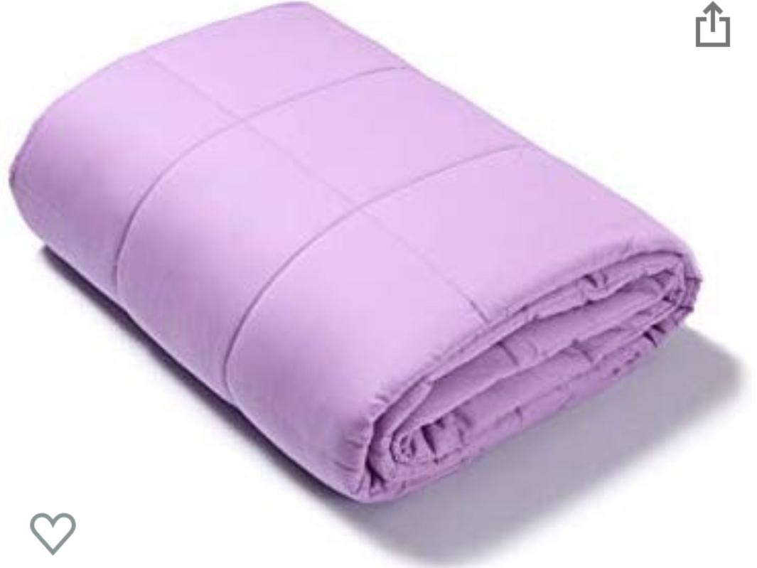 Gsleeper Weighted Blanket (Purple, 60"x80" Queen Size 15LB),New Concept of Sleep, Comfortable Sleeping, Warm and Close-Fitting but not Bloated