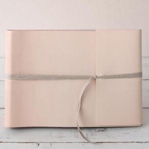 Blue Sky Papers Modern Blush Book - 12" x 12" Photo Book Snow Leather
