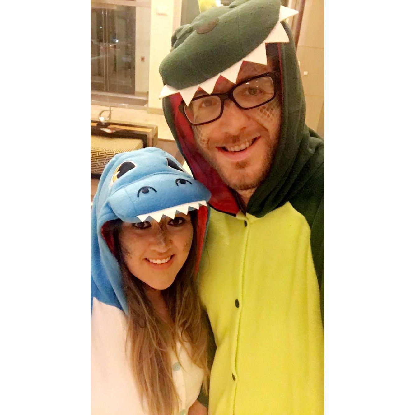 We both love Halloween and have fun dressing up every year!