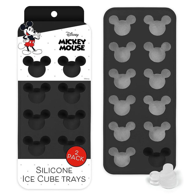 Disney Silicone Ice Cube Tray – 2 Pack Ice Trays for Freezer with Fun Mickey, Minnie & Winnie the Pooh Molds – Flexible BPA-Free Silicone Molds for Ice, Chocolate, and More