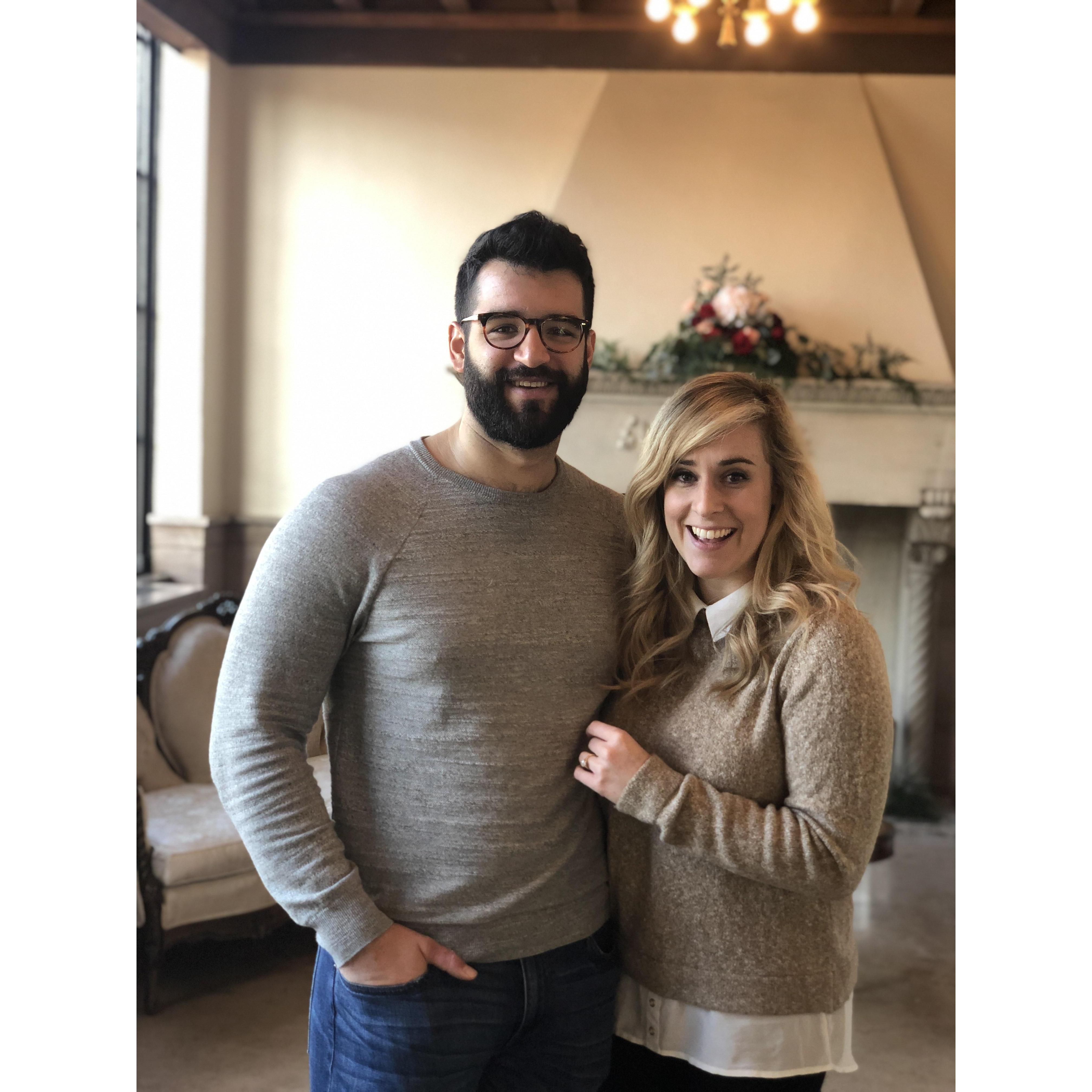 Scoping out the wedding venue!