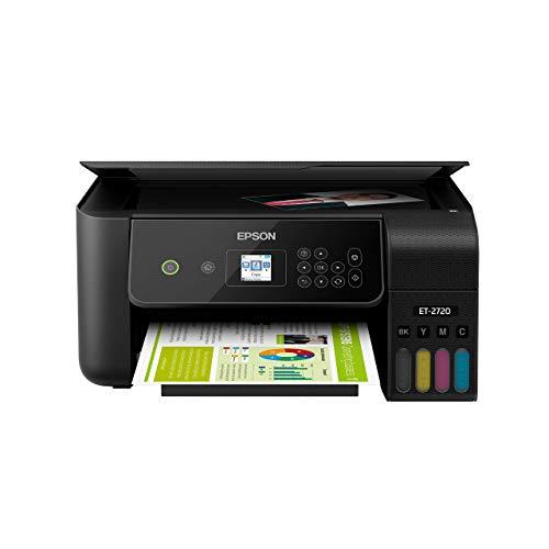 Epson EcoTank ET-2720 Wireless Color All-in-One Supertank Printer with Scanner and Copier - Black