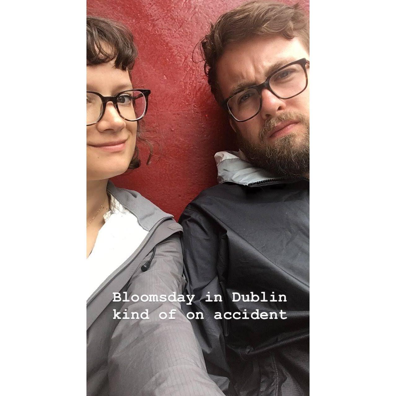 Spending Bloomsday in Dublin right after we got engaged. 6/16/18.
