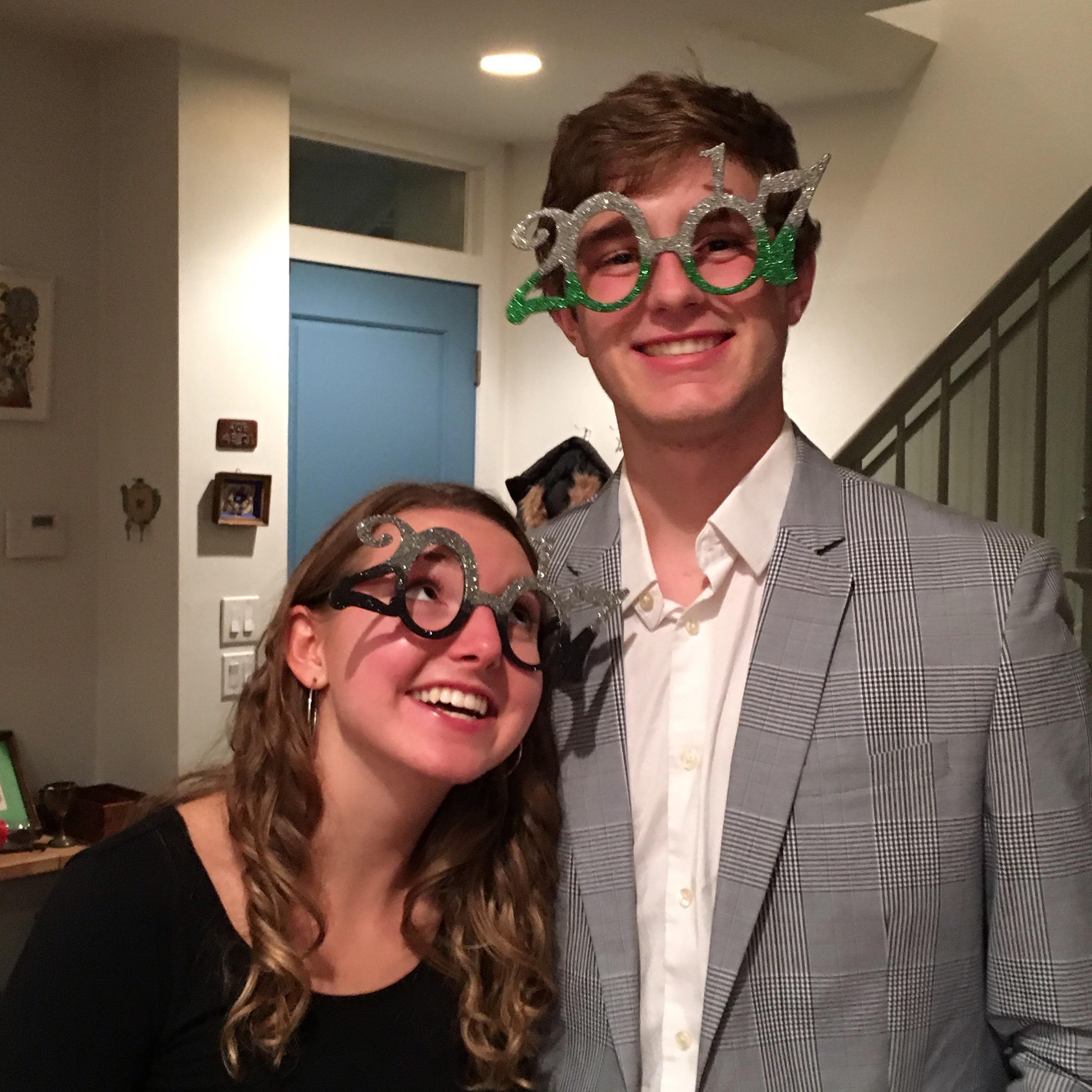 Justin and Mattie rang in 2017 in Brooklyn, NY with Justin's 4K bike team!