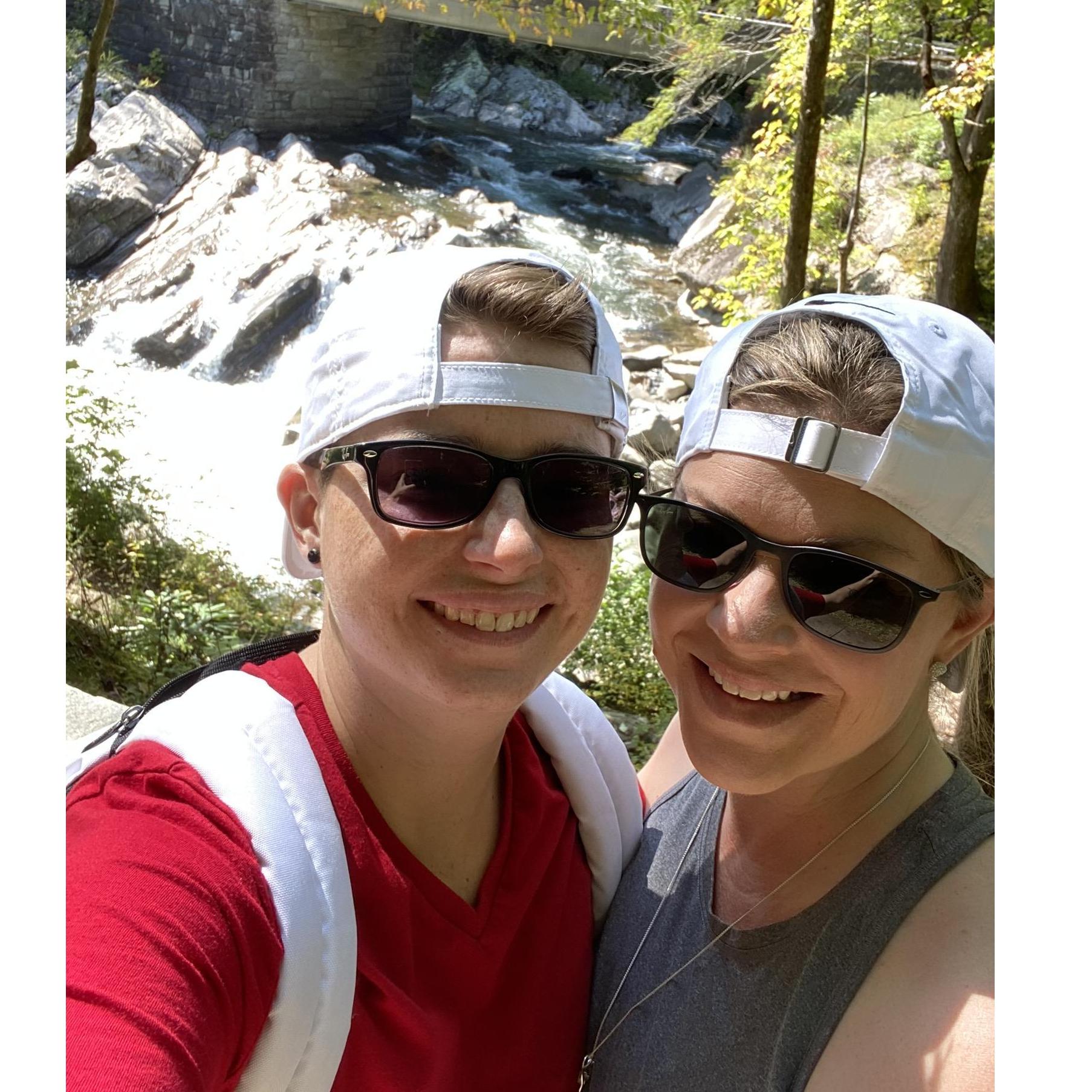Hours before Anna proposed....Gatlinburg, TN