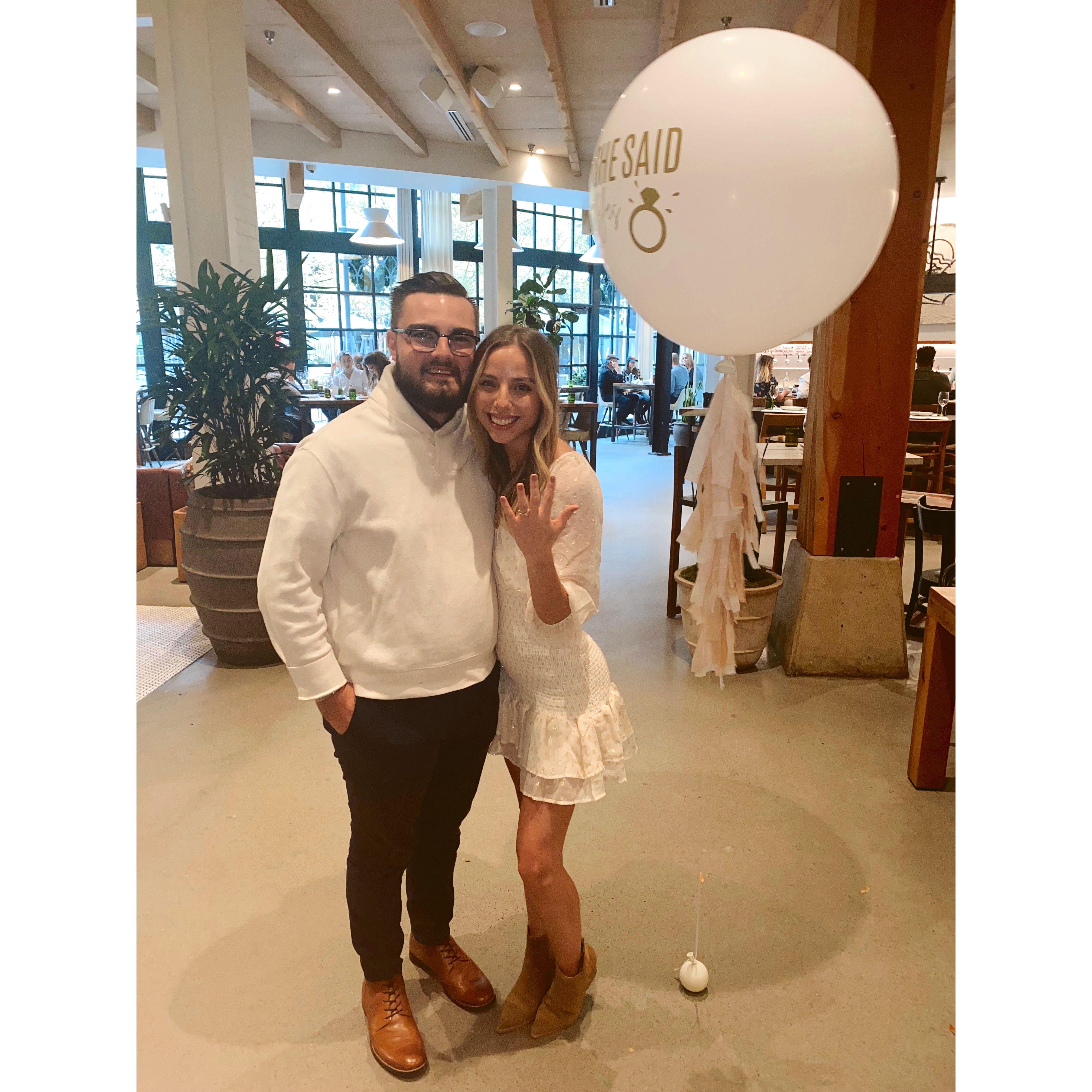 surprise friendsgiving turn engagement party