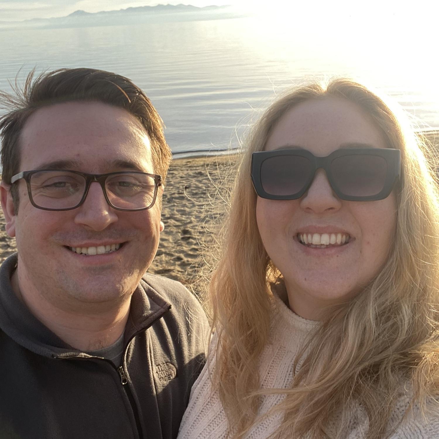 Brad & Amber Dawn the morning of their engagement, 2023