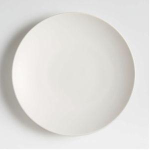Craft Linen Cream Stoneware Coupe Dinner Plates, Set of 8