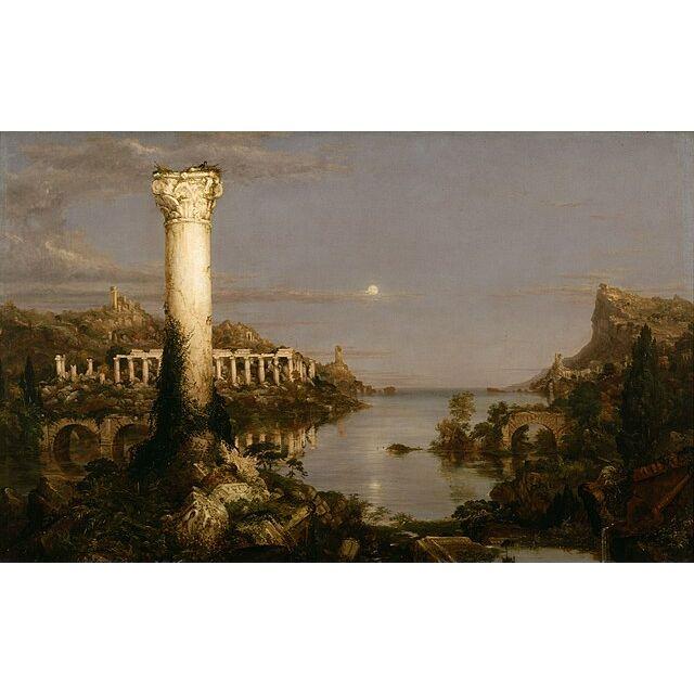 The Course of Empire, Desolation. Thomas Cole, 1836