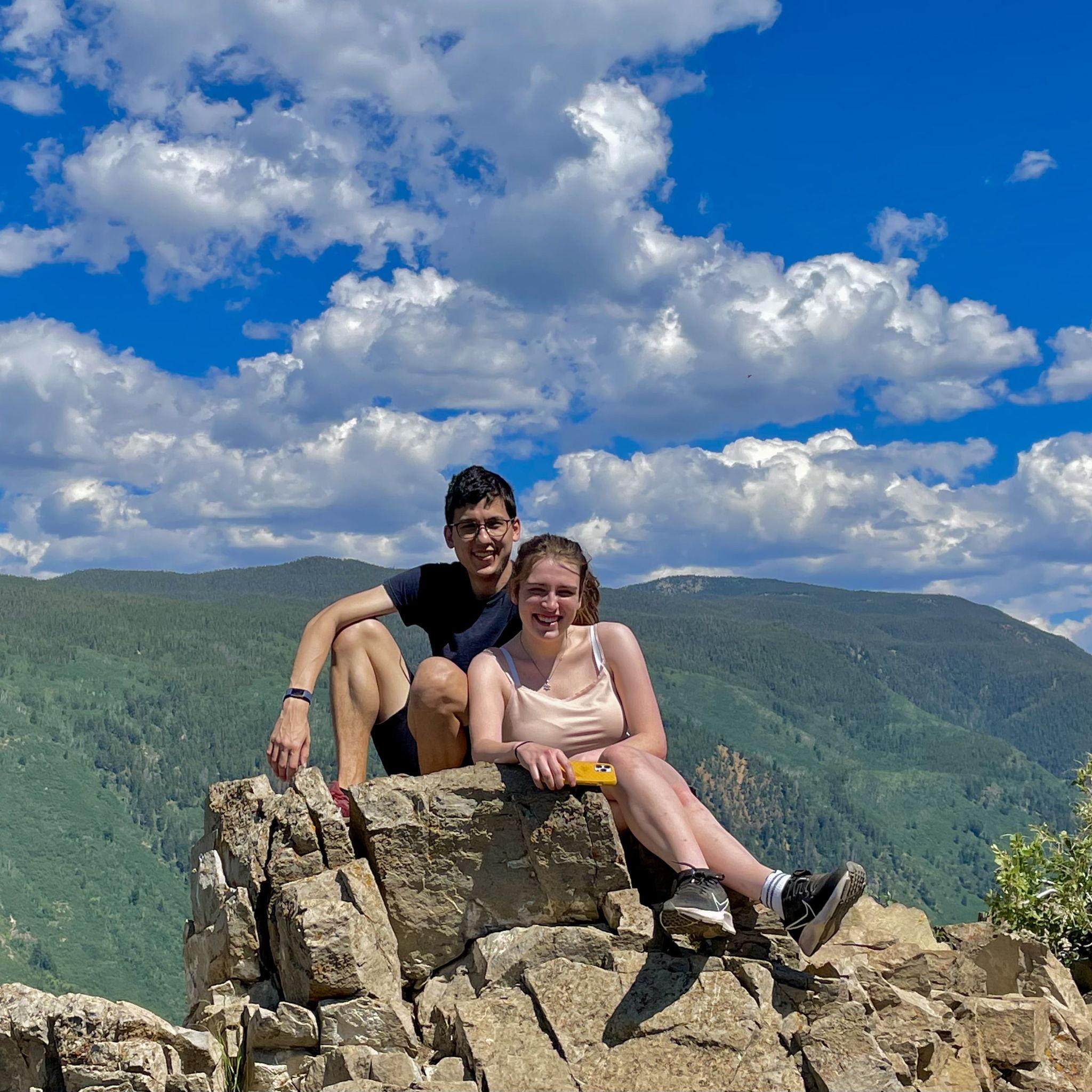 Our first trip together (2 days after we met!), Aspen, July 2021